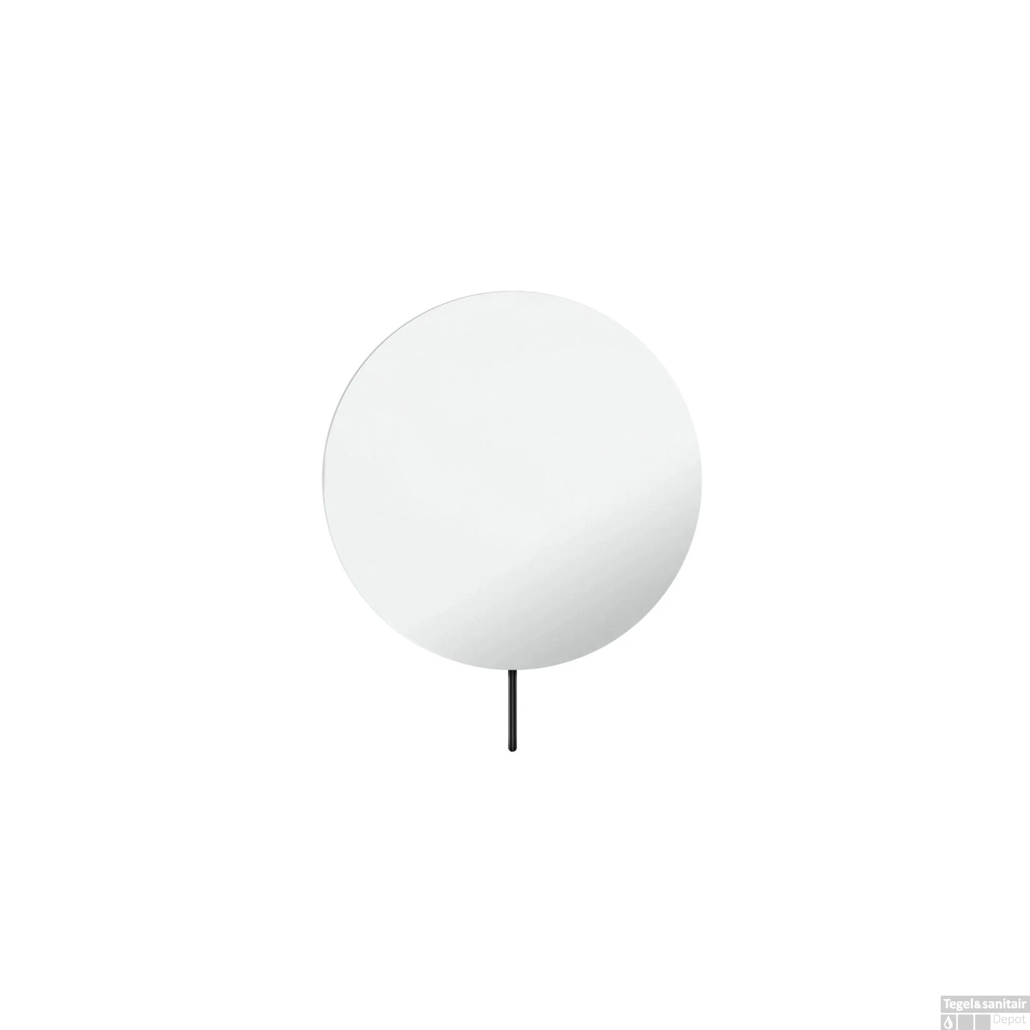 Vergrotingsspiegel Hotbath Cobber Wandmontage Draaibaar 20 Cm Zwart Chroom