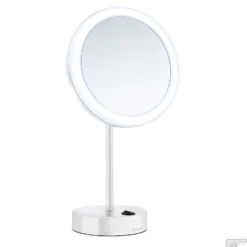 Vergrotingsspiegel Smedbo Outline Vrijstaand Met LED PMMA Dual Light Wit