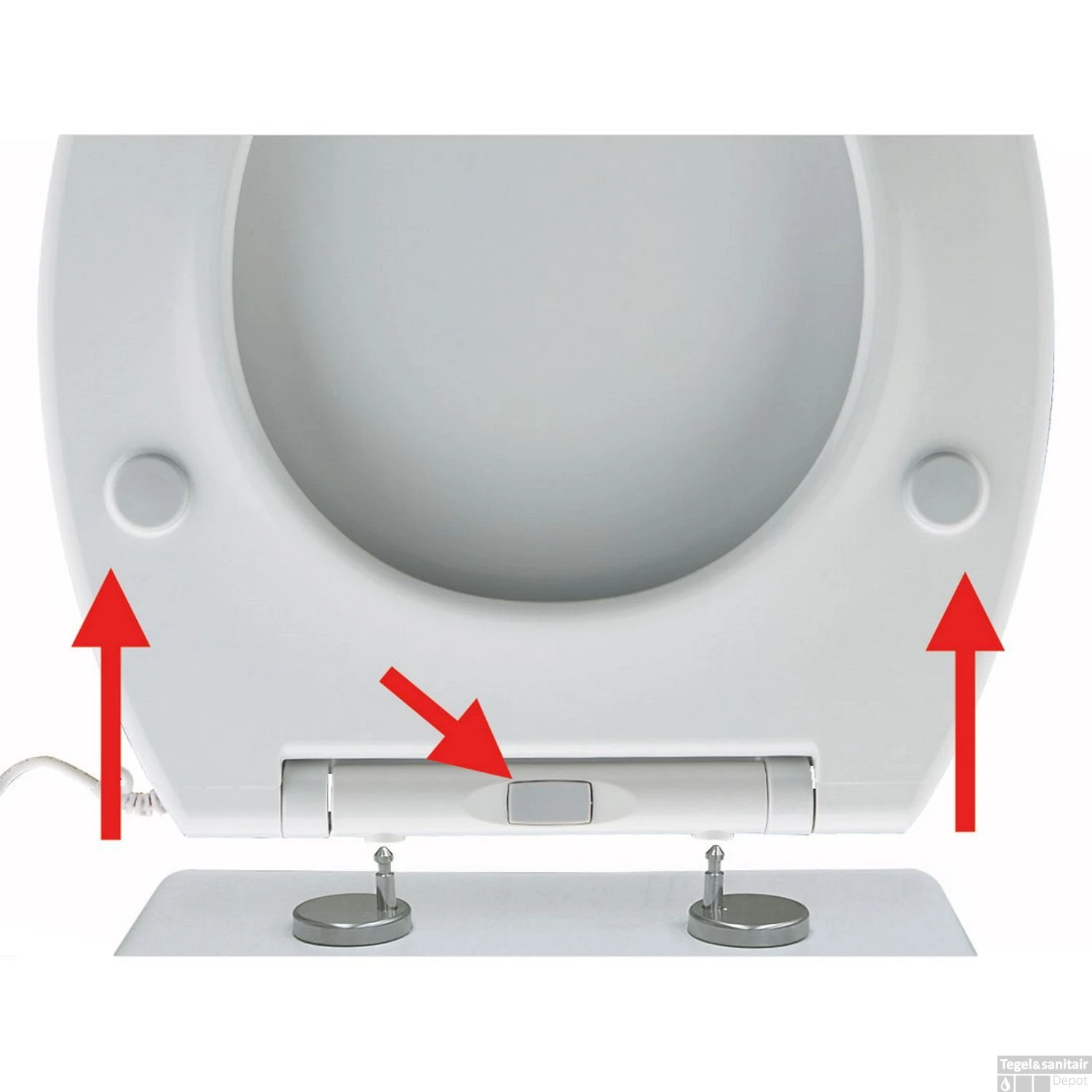 Verwarmde Toiletzitting Maro D'Italia ADOB Warmlet Softclose Wit 10 Verwarmde Toiletzitting Maro D'Italia ADOB Warmlet Softclose Wit - Afbeelding 10