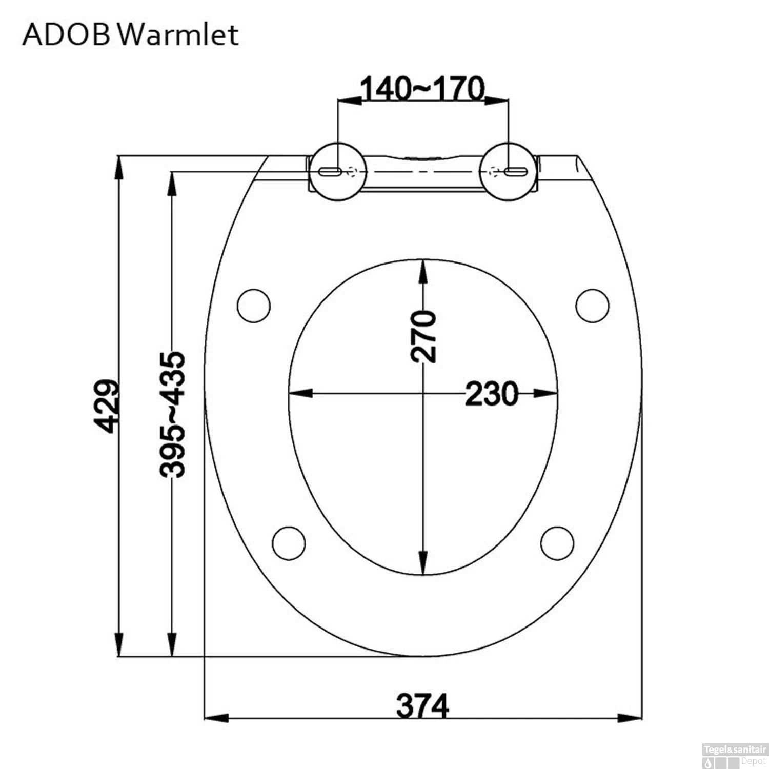 Verwarmde Toiletzitting Maro D'Italia ADOB Warmlet Softclose Wit 12 Verwarmde Toiletzitting Maro D'Italia ADOB Warmlet Softclose Wit - Afbeelding 12