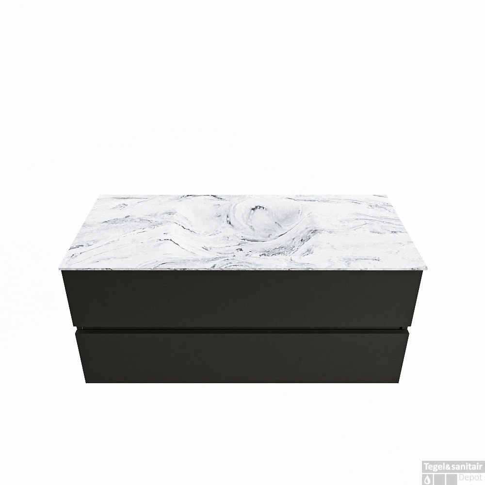 MONDIAZ VICA-DLUX 110cm Badmeubel Onderkast Urban 2 Lades. Inbouw Wastafel CLOUD Midden Zonder Kraangat, Kleur Glace. 1 MONDIAZ VICA-DLUX 110cm Badmeubel Onderkast Urban 2 Lades. Inbouw Wastafel CLOUD Midden Zonder Kraangat, Kleur Glace.