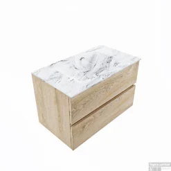 MONDIAZ VICA-DLUX 80cm Badmeubel Onderkast Washed Oak 2 Lades. Inbouw Wastafel CLOUD Midden Zonder Kraangat, Kleur Glace. 10 MONDIAZ VICA-DLUX 80cm Badmeubel Onderkast Washed Oak 2 Lades. Inbouw Wastafel CLOUD Midden Zonder Kraangat, Kleur Glace. -Zalig Baden Verkoopwinkel vica dluxe inbouw cloud glace washed oak google 2 0004