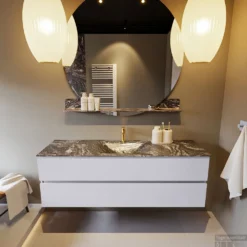 MONDIAZ VICA-DLUX 150cm Badmeubel Onderkast Cale 2 Lades. Inbouw Wastafel CLOUD Midden 1 Kraangat, Kleur Lava, En Spiegel Model SPOT 13 MONDIAZ VICA-DLUX 150cm Badmeubel Onderkast Cale 2 Lades. Inbouw Wastafel CLOUD Midden 1 Kraangat, Kleur Lava, En Spiegel Model SPOT -Zalig Baden Verkoopwinkel vica dluxe inbouw cloud lava cale front1 0040