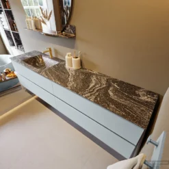 MONDIAZ VICA-DLUX 200cm Badmeubel Onderkast Clay 4 Lades. Inbouw Wastafel CLOUD Links 1 Kraangat, Kleur Lava. 9 MONDIAZ VICA-DLUX 200cm Badmeubel Onderkast Clay 4 Lades. Inbouw Wastafel CLOUD Links 1 Kraangat, Kleur Lava. -Zalig Baden Verkoopwinkel vica dluxe inbouw cloud lava clay side1 0065 13132514402973