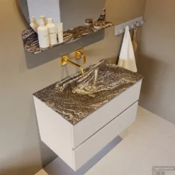 MONDIAZ VICA-DLUX 80cm Badmeubel Onderkast Linen 2 Lades. Inbouw Wastafel CLOUD Midden Zonder Kraangat, Kleur Lava. 11 MONDIAZ VICA-DLUX 80cm Badmeubel Onderkast Linen 2 Lades. Inbouw Wastafel CLOUD Midden Zonder Kraangat, Kleur Lava. -Zalig Baden Verkoopwinkel vica dluxe inbouw cloud lava linen side2 0004 13132514400458