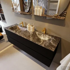 MONDIAZ VICA-DLUX 150cm Badmeubel Onderkast Urban 2 Lades. Inbouw Wastafel CLOUD Dubbel 2 Kraangaten, Kleur Lava, En Spiegel Model SPOT 10 MONDIAZ VICA-DLUX 150cm Badmeubel Onderkast Urban 2 Lades. Inbouw Wastafel CLOUD Dubbel 2 Kraangaten, Kleur Lava, En Spiegel Model SPOT -Zalig Baden Verkoopwinkel vica dluxe inbouw cloud lava urban side1 0043 13132514388221