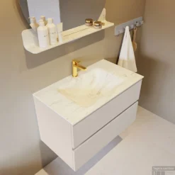 MONDIAZ VICA-DLUX 80cm Badmeubel Onderkast Linen 2 Lades. Inbouw Wastafel CLOUD Midden 1 Kraangat, Kleur Opalo, En Spiegel Model SPOT 13 MONDIAZ VICA-DLUX 80cm Badmeubel Onderkast Linen 2 Lades. Inbouw Wastafel CLOUD Midden 1 Kraangat, Kleur Opalo, En Spiegel Model SPOT -Zalig Baden Verkoopwinkel vica dluxe inbouw cloud opalo linen side2 0005 13132514381901