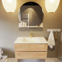 MONDIAZ VICA-DLUX 90cm Badmeubel Onderkast Washed Oak 2 Lades. Inbouw Wastafel CLOUD Midden 1 Kraangat, Kleur Opalo, En Spiegel Model SPOT 14 MONDIAZ VICA-DLUX 90cm Badmeubel Onderkast Washed Oak 2 Lades. Inbouw Wastafel CLOUD Midden 1 Kraangat, Kleur Opalo, En Spiegel Model SPOT -Zalig Baden Verkoopwinkel vica dluxe inbouw cloud opalo washed oak front1 0007