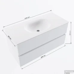 MONDIAZ VICA 100cm Badmeubel Onderkast Underlayment 2 Lades. Wastafel Moon Midden 1 Kraangat, Kleur Talc Met Spiegel LED. 15 MONDIAZ VICA 100cm Badmeubel Onderkast Underlayment 2 Lades. Wastafel Moon Midden 1 Kraangat, Kleur Talc Met Spiegel LED. -Zalig Baden Verkoopwinkel vicamoon100midden2maattekening 12526264451147