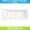 Ligbad Villeroy & Boch Squaro 180x80 Cm Balboa Whirlpool Systeem Enkel