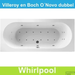 Ligbad Villeroy & Boch O.novo 180x80 Cm Balboa Whirlpool Systeem Dubbel