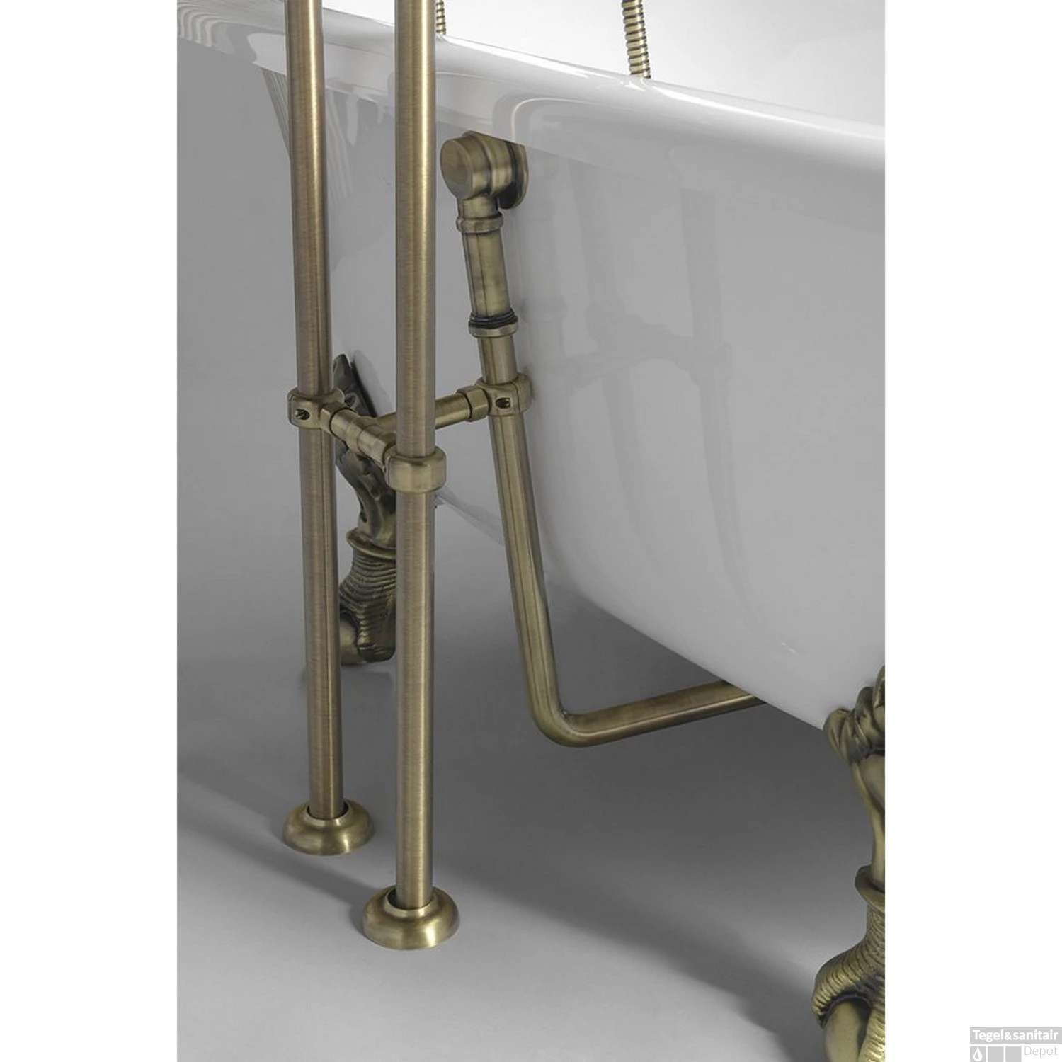 Vrijstaand Bad Sapho Regata 175x85x61 Cm Wit Met Leeuwenpoten Brons 5 Vrijstaand Bad Sapho Regata 175x85x61 Cm Wit Met Leeuwenpoten Brons - Afbeelding 5