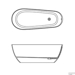 Vrijstaand Ligbad Allibert Galena 170x70x60 Cm Langwerpig Mat Wit -Zalig Baden Verkoopwinkel vrijstaand ligbad allibert galena 170x70x60 cm langwerpig mat wit tec1