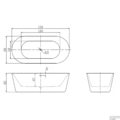 Vrijstaand Ligbad Best Design Bianco Marble 179x85x60cm Mat Marmerlook Wit Incl. Waste -Zalig Baden Verkoopwinkel vrijstaand ligbad best design bianco marble 179x85x60cm mat marmerlook wit incl. waste tech