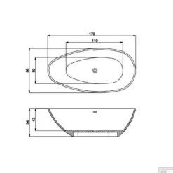 Vrijstaand Ligbad BWS Lusa 170x86x54 Cm Cast Marble Mat Zwart 7 Vrijstaand Ligbad BWS Lusa 170x86x54 Cm Cast Marble Mat Zwart -Zalig Baden Verkoopwinkel vrijstaand ligbad bws lusa 170x86x54 cm cast marble mat zwart tech