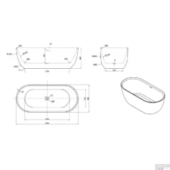 Vrijstaand Ligbad Luca Sanitair Primo Acryl 180x80x60 Cm Glans Wit (inclusief Afvoer En Sifon) -Zalig Baden Verkoopwinkel vrijstaand ligbad luca sanitair primo acryl 180x80x60 cm glans wit inclusief afvoer en sifon tech