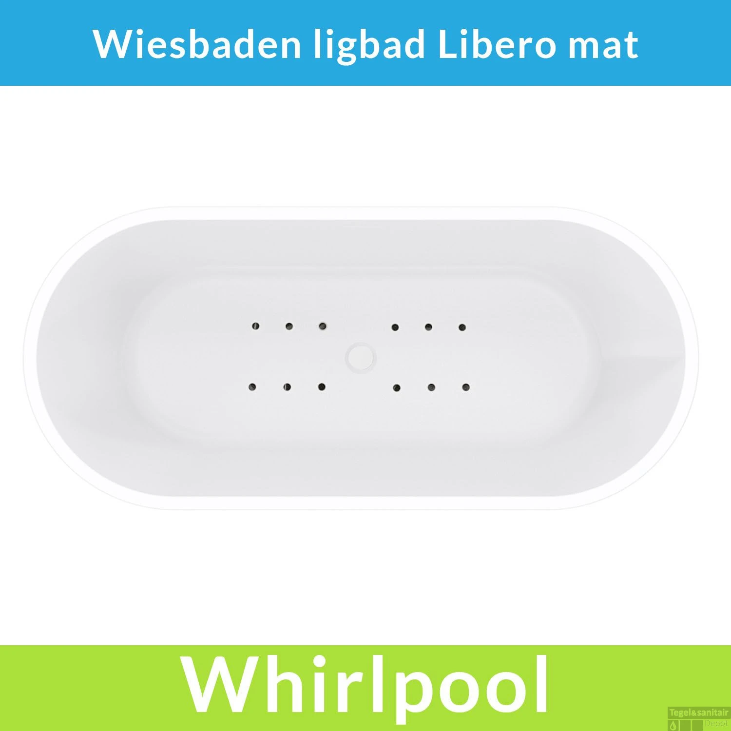 Vrijstaande Whirlpool Wiesbaden Libero 178x80x58.5 Cm Luchtsysteem Met Gunmetal Jets Mat Wit 1 Vrijstaande Whirlpool Wiesbaden Libero 178x80x58.5 Cm Luchtsysteem Met Gunmetal Jets Mat Wit