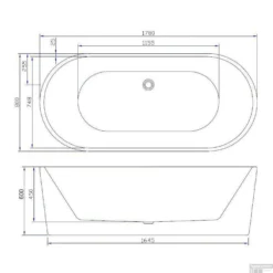 Vrijstaande Whirlpool Wiesbaden Libero 178x80x58.5 Cm Luchtsysteem Met RVS Jets Glans Wit -Zalig Baden Verkoopwinkel vrijstaande whirlpool wiesbaden libero 178x80x58.5 cm luchtsysteem met rvs jets glans wit tech
