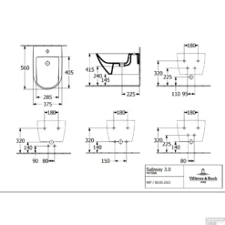 Wandbidet Villeroy & Boch Subway 3.0 56x37.5x27cm Wit Alpin -Zalig Baden Verkoopwinkel wandbidet villeroy boch subway 3.0 56x37.5x27cm wit alpin tech