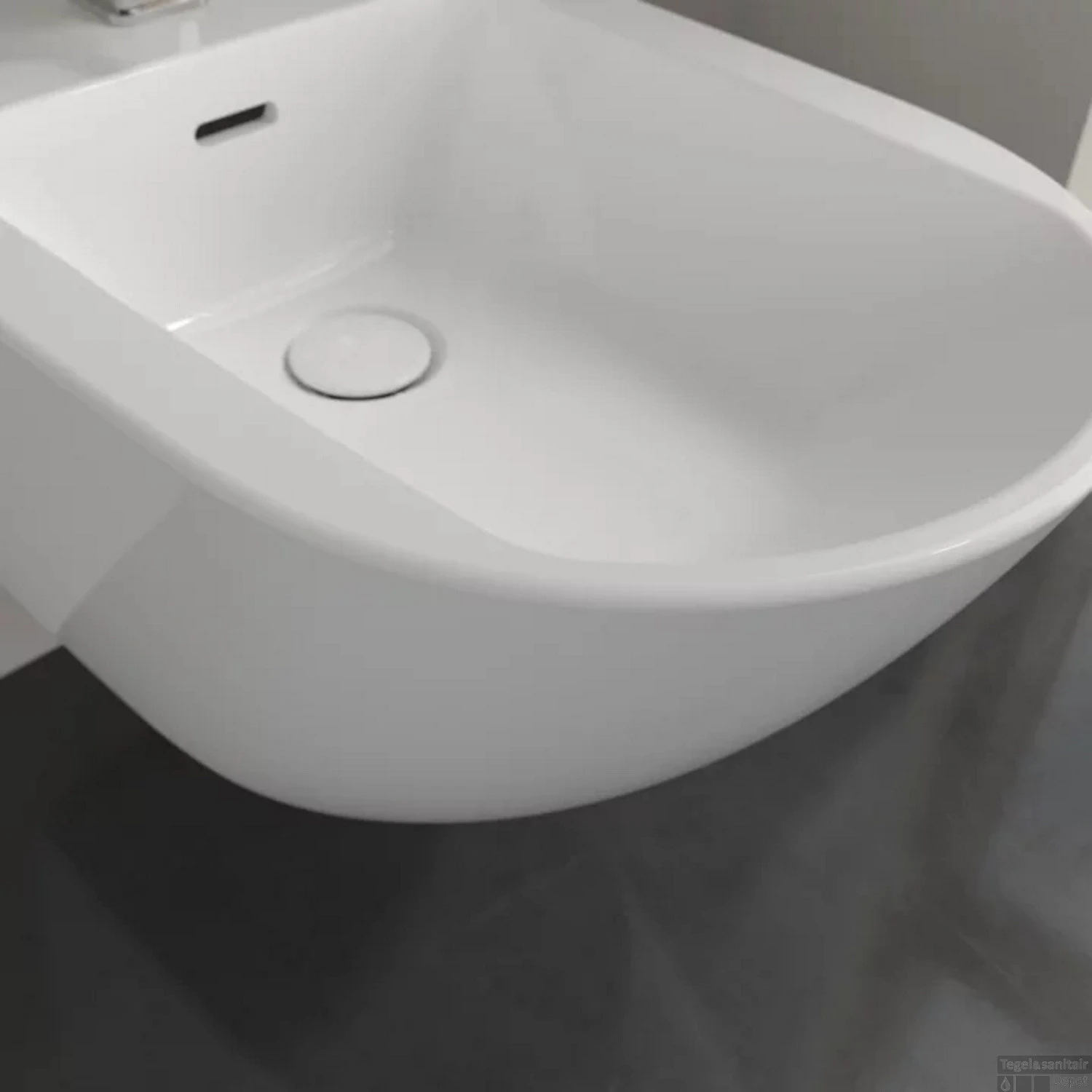Wandbidet Villeroy & Boch Subway 3.0 CeramicPlus 56x37.5x27cm Wit Alpin 4 Wandbidet Villeroy & Boch Subway 3.0 CeramicPlus 56x37.5x27cm Wit Alpin - Afbeelding 4