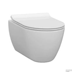 Wandcloset Idevit Alfa Randloos Wit Keramiek Diepspoel 36x52x30cm (Excl. Zitting)