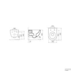 Wandcloset Boss & Wessing Rimoff Ophang Toilet Zonder Bidet Koel Grijs -Zalig Baden Verkoopwinkel wandcloset boss wessing rimoff ophang toilet zonder bidet koel grijs tech