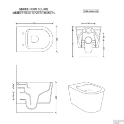 Wandcloset Salenzi Civita 50x35x36.5cm Keramiek Rimless Mat Legergroen (incl. Zitting) 8 Wandcloset Salenzi Civita 50x35x36.5cm Keramiek Rimless Mat Legergroen (incl. Zitting) -Zalig Baden Verkoopwinkel wandcloset civita 50.5x35x36.5cm keramiek rimless mat legergroen tech 2