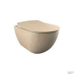 Wandcloset Boss & Wessing Freedom Randloos Met Bidet Mat Cappuccino (Exclusief Zitting)