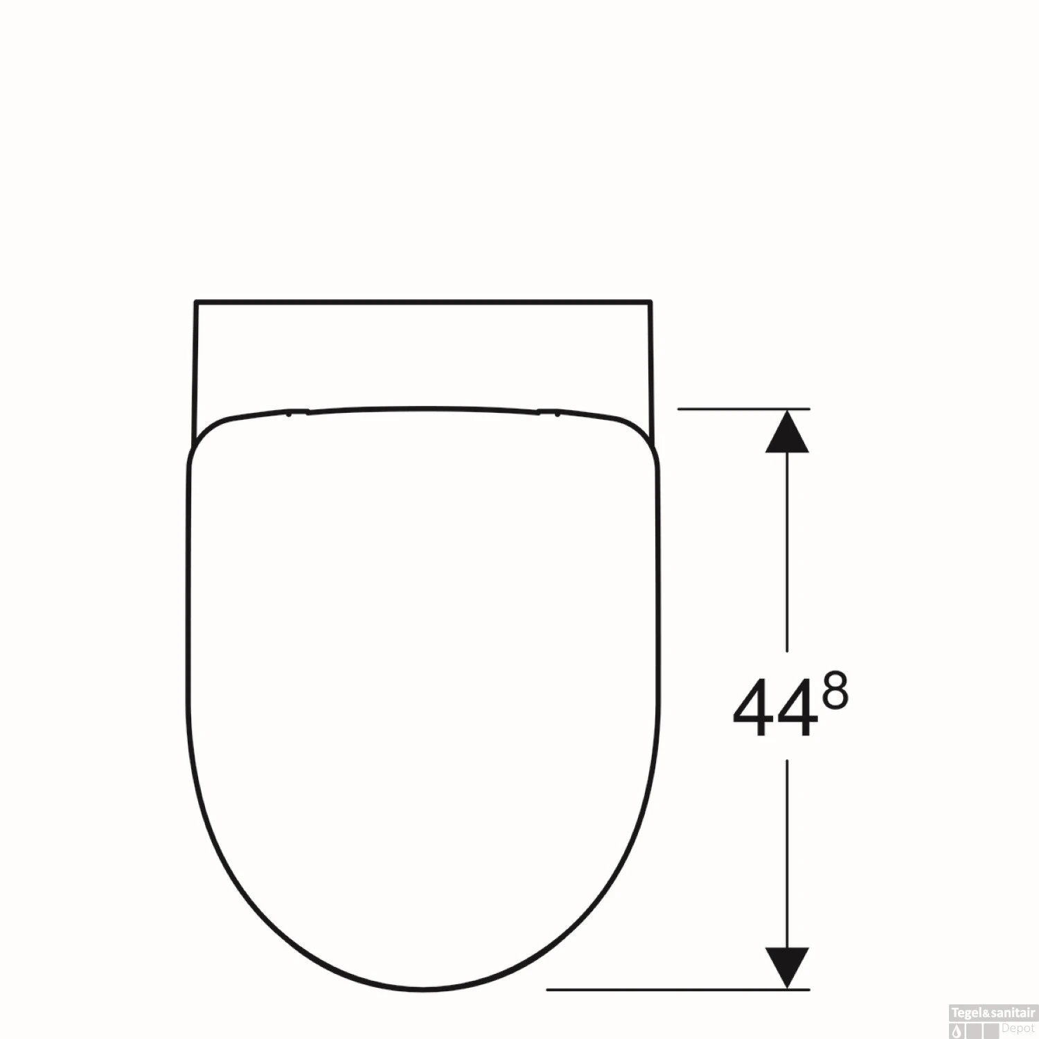 Wandcloset Geberit 280 WC-pack Diepspoel Met Zitting Wit 4 Wandcloset Geberit 280 WC-pack Diepspoel Met Zitting Wit - Afbeelding 4