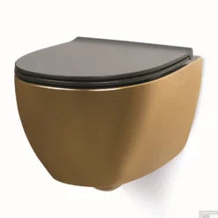 Wandcloset Globo Specials 54x36 Cm Rimless Mat Goud Met Zwart