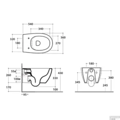 Wandcloset Luca Sanitair Vaso Rimless 54x36cm Mat Wit (Exclusief Zitting) -Zalig Baden Verkoopwinkel wandcloset luca sanitair vaso rimless 54x36cm mat wit exclusief zitting glmds03.bo tech
