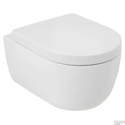 Wandcloset Pack Plieger Kansas Diepspoel Rimless Compact Met Closetzitting 36x49cm Mat Wit