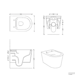 Wandcloset Salenzi Civita 50x35x36.5cm Keramiek Rimless Mat Zwart Met Glanzend Binnenwerk (excl. Zitting) 9 Wandcloset Salenzi Civita 50x35x36.5cm Keramiek Rimless Mat Zwart Met Glanzend Binnenwerk (excl. Zitting) -Zalig Baden Verkoopwinkel wandcloset salenzi civita 50x35x36.5cm keramiek rimless mat zwart met glanzend binnenwerk excl. zitting tech