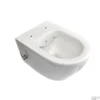 Wandcloset Sanicare Rondo Compact Rimfree Met Bidetsproeier En Geïntegreerde Kraan Exl. Ztting Wit