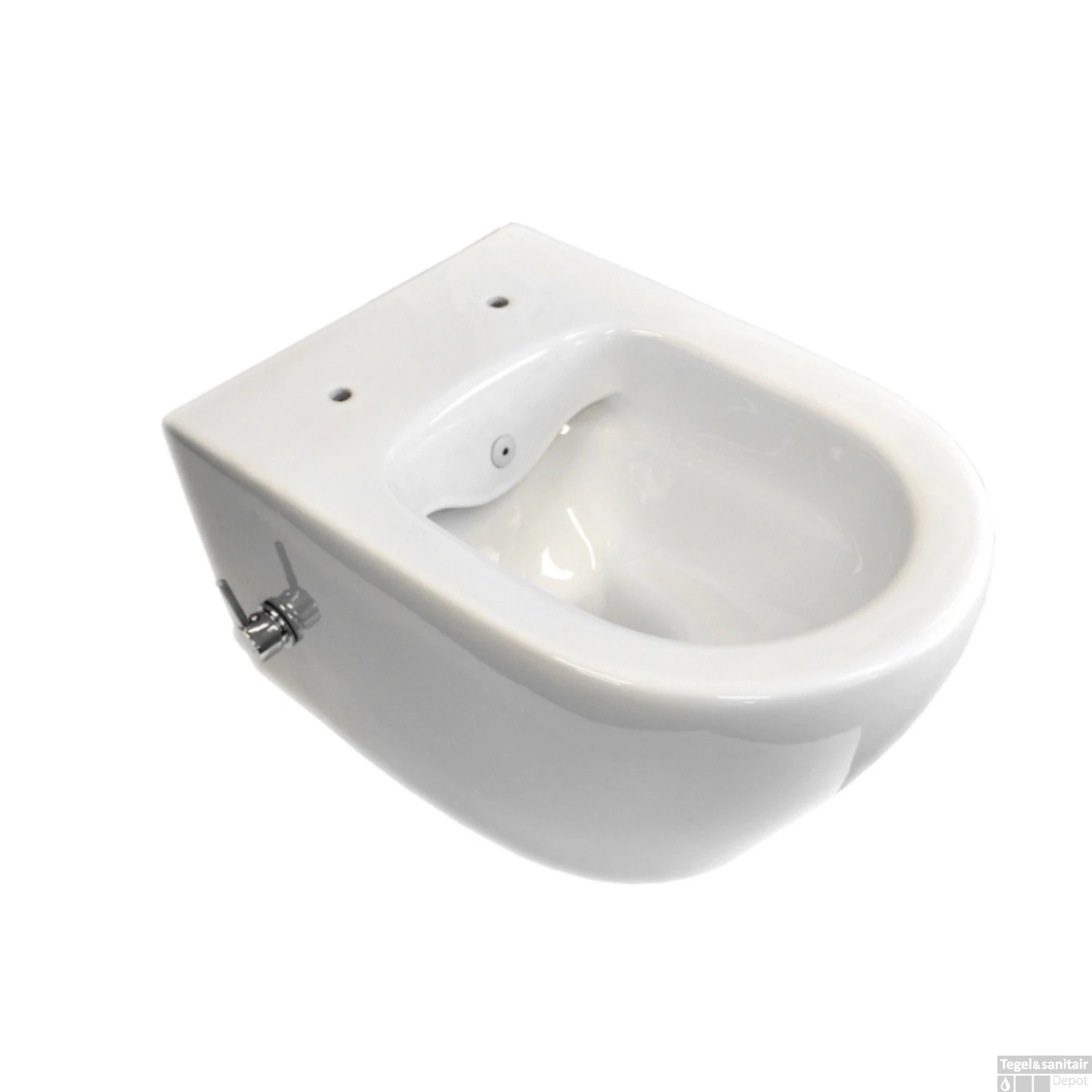 Wandcloset Sanicare Rondo Compact Rimfree Met Bidetsproeier En Geïntegreerde Kraan Exl. Ztting Wit 1 Wandcloset Sanicare Rondo Compact Rimfree Met Bidetsproeier En Geïntegreerde Kraan Exl. Ztting Wit