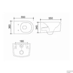 Wandcloset Wiesbaden Arco Met Soft-Close Toiletzitting Diepspoel Wit -Zalig Baden Verkoopwinkel wandcloset wiesbaden arco met soft close toiletzitting diepspoel wit tech1
