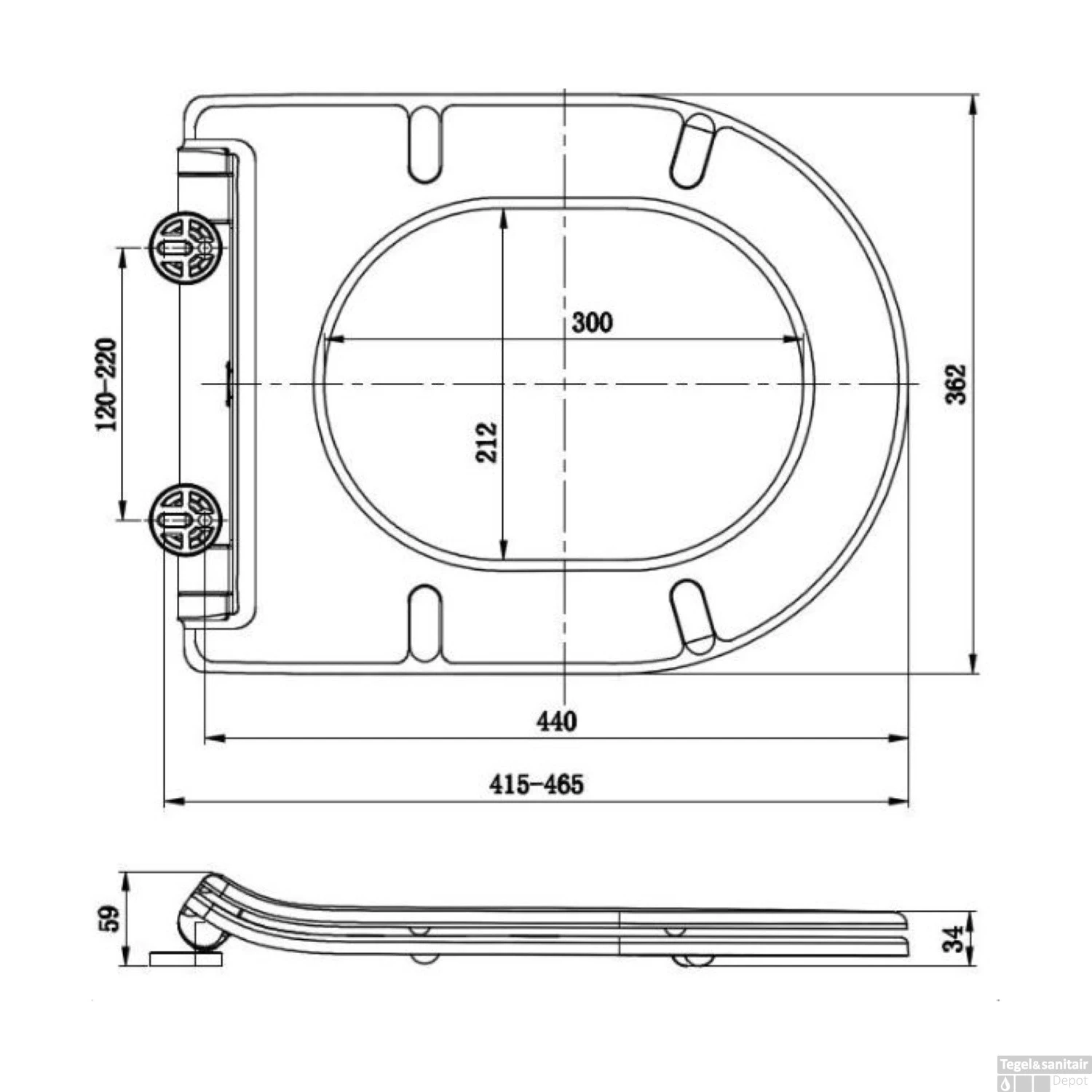 Wandcloset Wiesbaden Flow Rimless Met Flatline Toiletzitting Wit 3 Wandcloset Wiesbaden Flow Rimless Met Flatline Toiletzitting Wit - Afbeelding 3