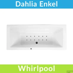 Whirlpool Boss & Wessing Dahlia Jetline 180x80 Cm Bodem Luchtsysteem Black Tin