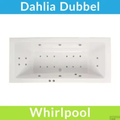 Whirlpool Boss & Wessing Dahlia Jetline 190x90 Cm Dubbel Systeem Geborsteld RVS