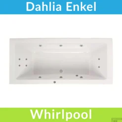 Whirlpool Boss & Wessing Dahlia Jetline 190x90 Cm Enkel Systeem Geborsteld RVS