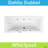 Whirlpool Boss & Wessing Dahlia Jetline180x80 Cm Dubbel Systeem Black Tin