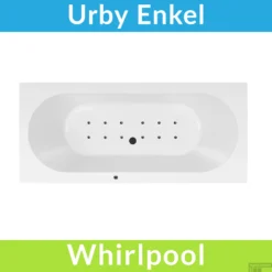 Whirlpool Boss & Wessing Urby Jetline 170x75 Cm Bodem Luchtsysteem Black Tin