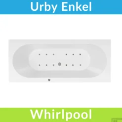 Whirlpool Boss & Wessing Urby Jetline 170x75 Cm Bodem Luchtsysteem Geborsteld RVS