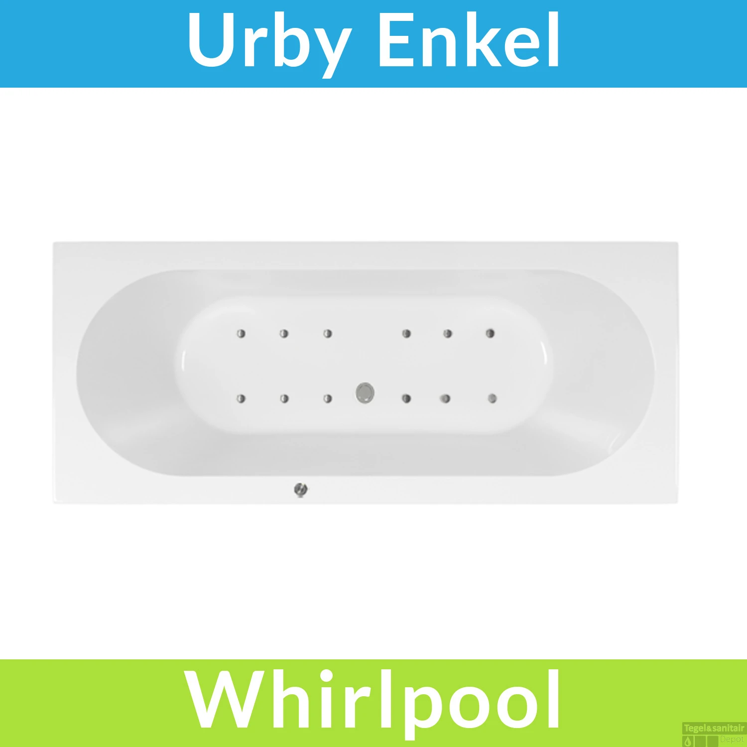 Whirlpool Boss & Wessing Urby Jetline 170x75 Cm Bodem Luchtsysteem Geborsteld RVS 1 Whirlpool Boss & Wessing Urby Jetline 170x75 Cm Bodem Luchtsysteem Geborsteld RVS
