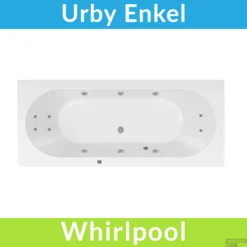 Whirlpool Boss & Wessing Urby Jetline 190x90 Cm Enkel Systeem Geborsteld RVS