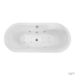 Whirlpool BWS Vrijstaand Ligbad Inclusief Waste Chroom 170x80x59 Cm Wit -Zalig Baden Verkoopwinkel whirlpool bws vrijstaand ligbad inclusief waste chroom 170x80x59 cm wit 2