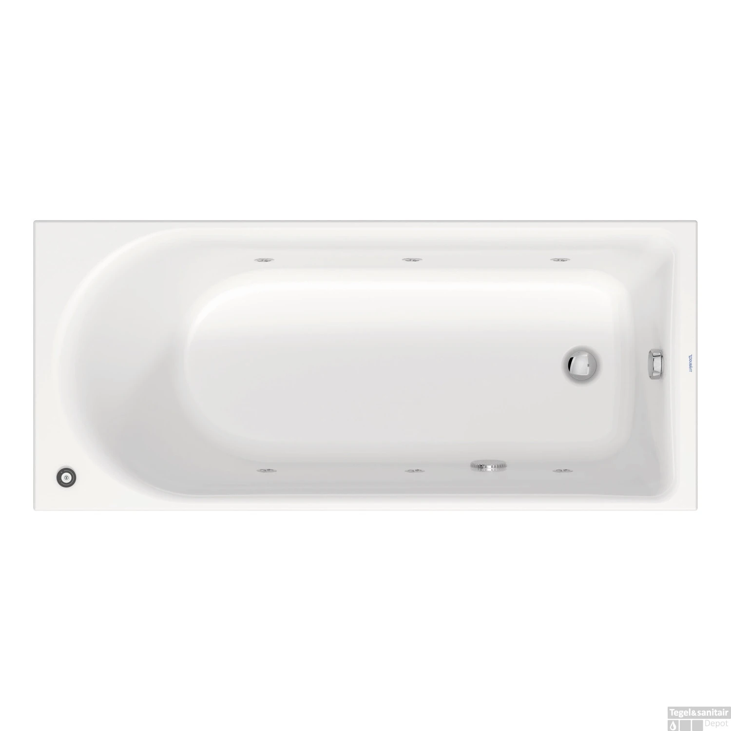 Whirlpool Duravit D-Neo Inbouw 160x70x48.5 Cm Wit 1 Whirlpool Duravit D-Neo Inbouw 160x70x48.5 Cm Wit