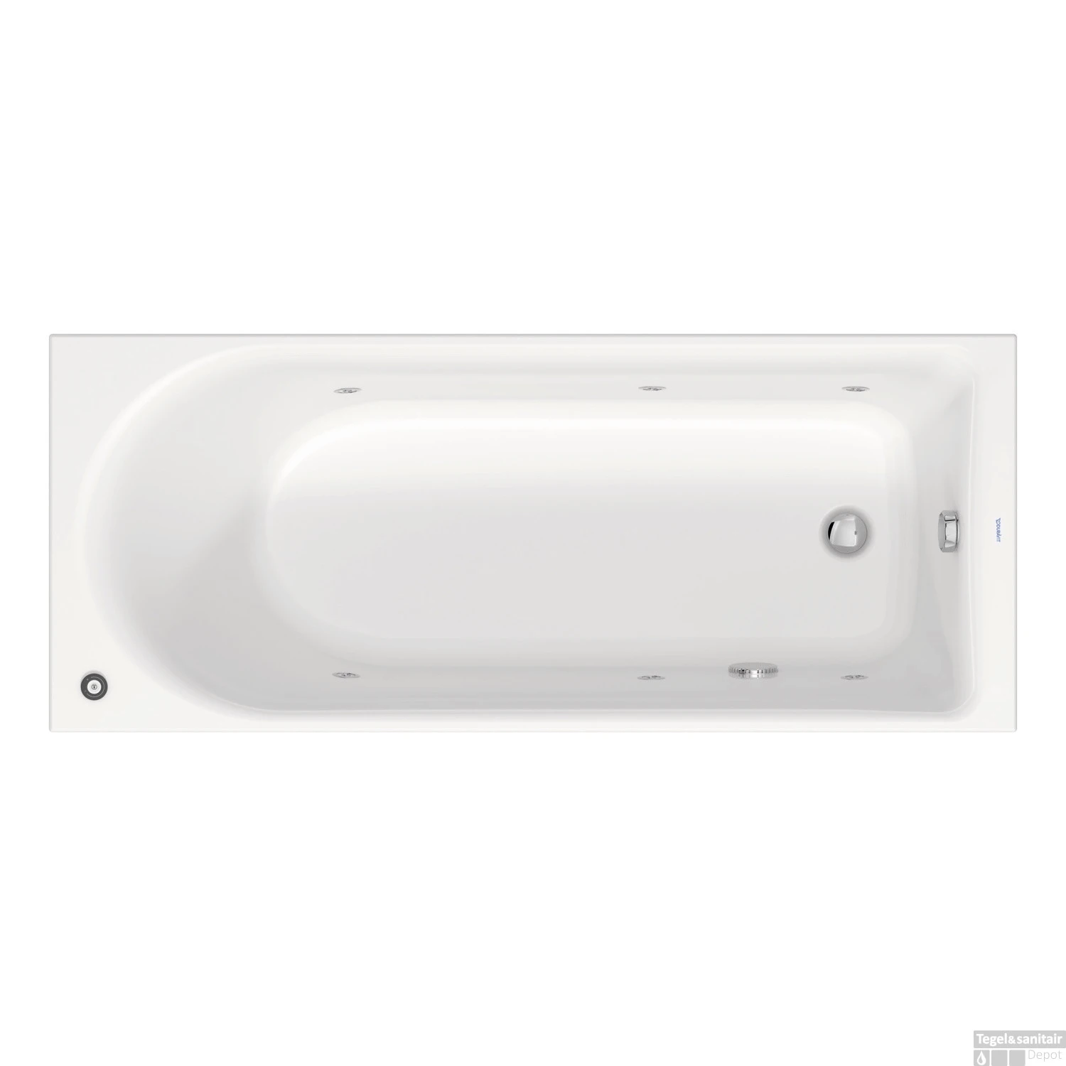Whirlpool Duravit D-Neo Inbouw 170x70x48.5 Cm Wit 1 Whirlpool Duravit D-Neo Inbouw 170x70x48.5 Cm Wit