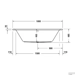 Whirlpool Duravit D-Neo Inbouw Duo 180x80x48.5 Cm Wit -Zalig Baden Verkoopwinkel whirlpool duravit d neo inbouw duo 180x80x48.5 cm wit tech2