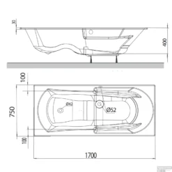 Whirlpoolbad Allibert Namea Intensea 170x75x53 Cm Incl. Poten Wit -Zalig Baden Verkoopwinkel whirlpoolbad allibert moovance essentia 170x75x53 cm incl. poten tec 4